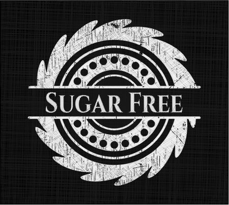 Sugar Free written on a chalkboard