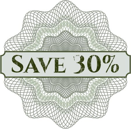 Save 30% linear rosette