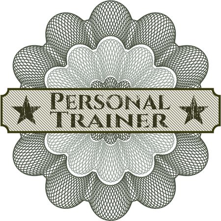Personal Trainer abstract rosette