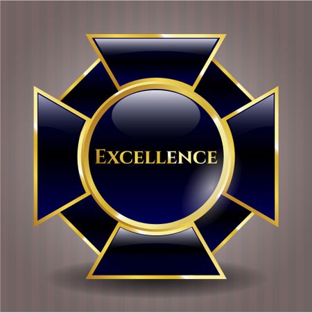 Excellence golden badge