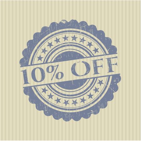 10% Off rubber texture