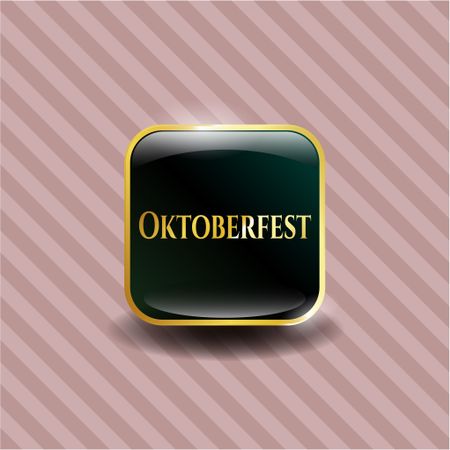 Oktoberfest golden emblem