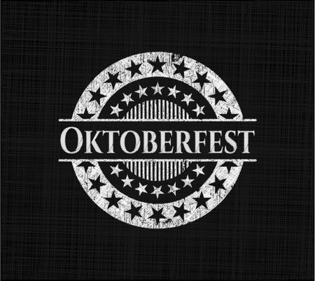 Oktoberfest written with chalkboard texture
