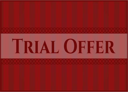 Trial Offer colorful banner