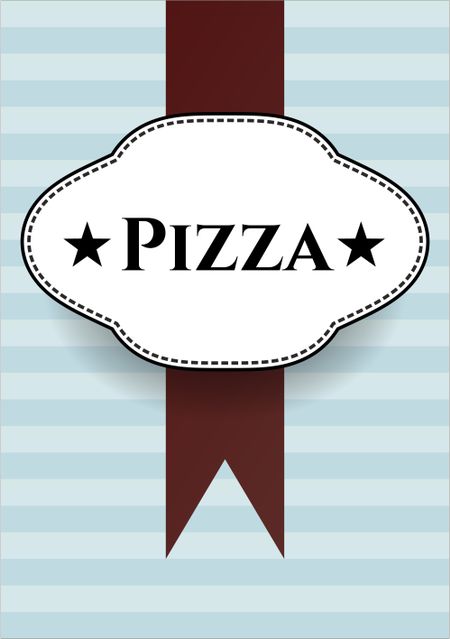 Pizza card, colorful, nice desing