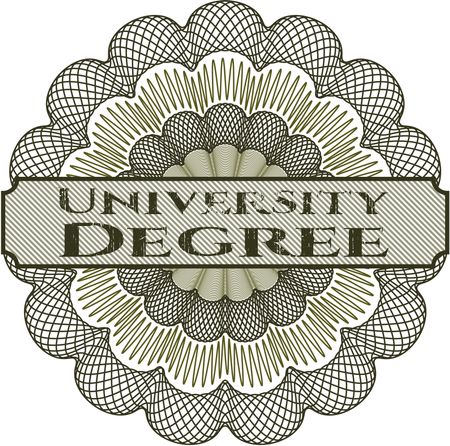 University Degree abstract linear rosette