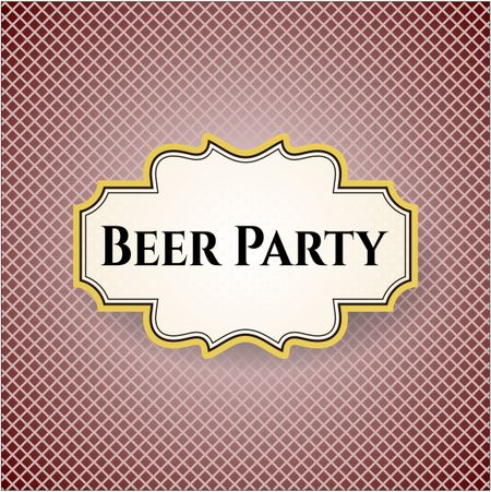 Beer Party poster or card