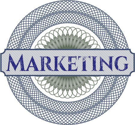 Marketing money style rosette