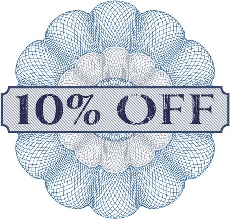 10% Off abstract rosette