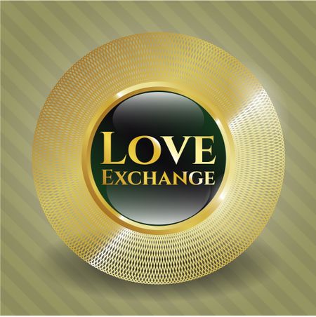 Love Exchange gold badge or emblem