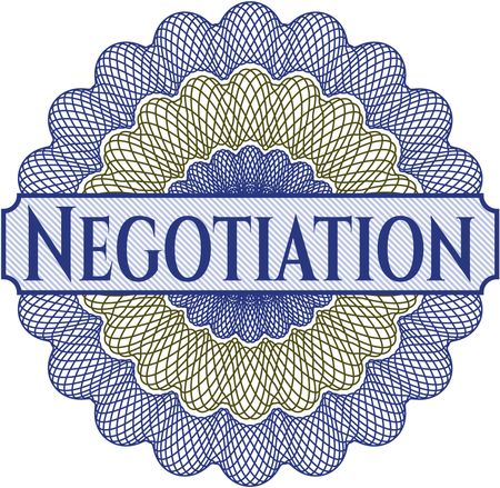 Negotiation abstract rosette