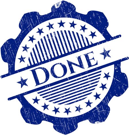 Done rubber stamp