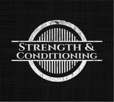 Strength and Conditioning chalkboard emblem