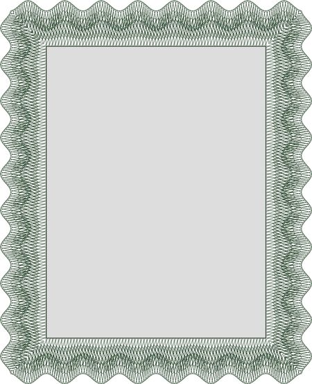 Certificate of achievement. Vector pattern that is used in money and certificate.Excellent design. With linear background. 