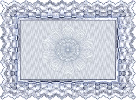Diploma. Vector pattern that is used in currency and diplomas.Cordial design. With complex background. 