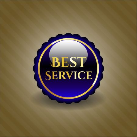 Best Service blue shiny emblem