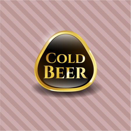 Cold Beer gold emblem