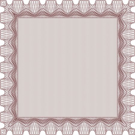 Certificate. Elegant design. Vector pattern that is used in money and certificate.With guilloche pattern and background.