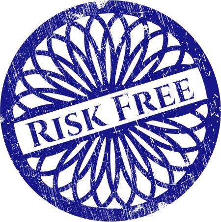 Risk Free rubber grunge stamp
