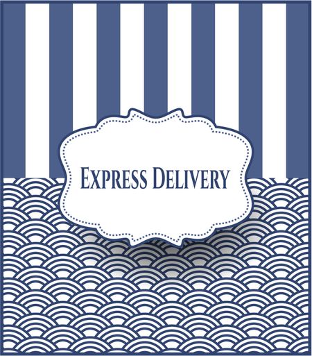 Express Delivery card or poster