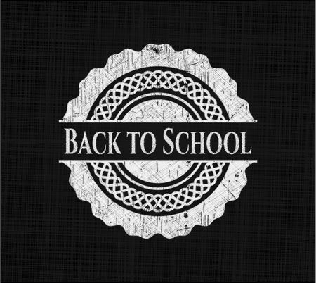 Back to School on chalkboard