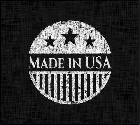 Made in USA chalkboard emblem
