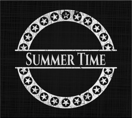 Summer Time with chalkboard texture