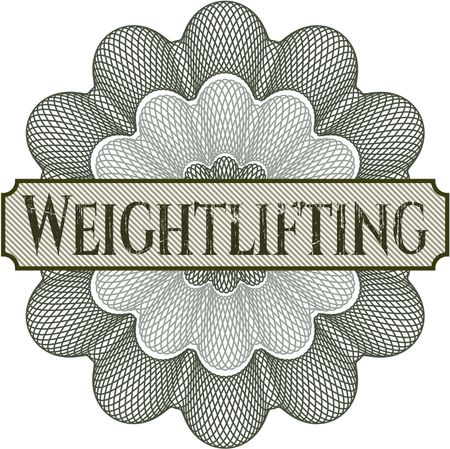 Weightlifting abstract linear rosette