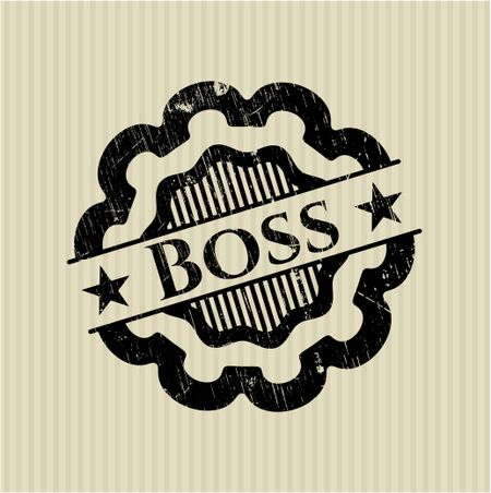 Boss rubber grunge texture seal