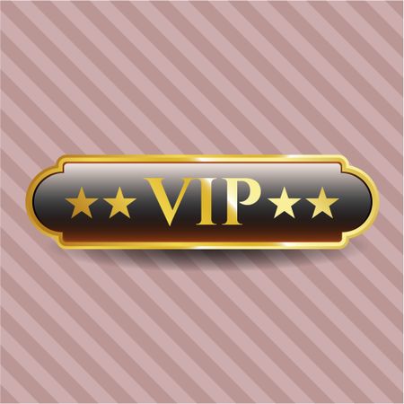 VIP golden badge