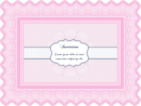 Invitation. Complex design. With background. Customizable, Easy to edit and change colors.