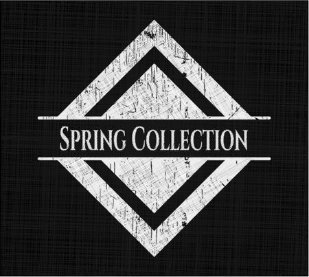 Spring Collection written with chalkboard texture
