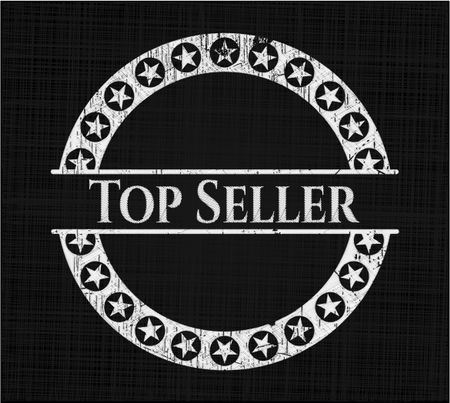 Top Seller written with chalkboard texture