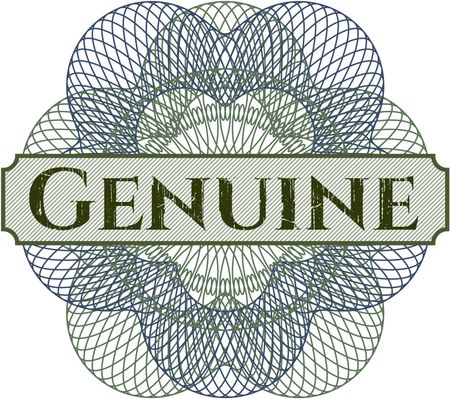 Genuine money style rosette