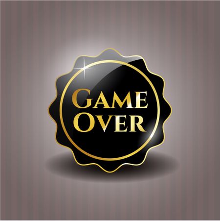 Game Over black shiny badge