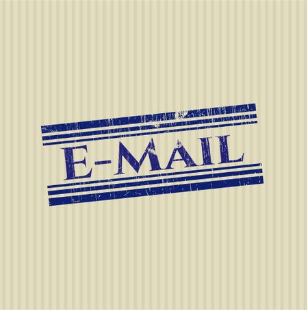 Email rubber grunge texture seal