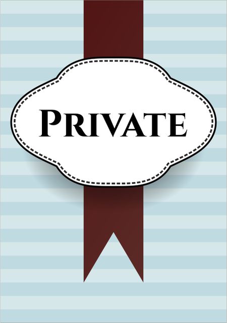 Private colorful card