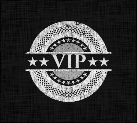 VIP written on a chalkboard