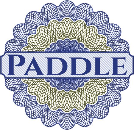 Paddle money style rosette