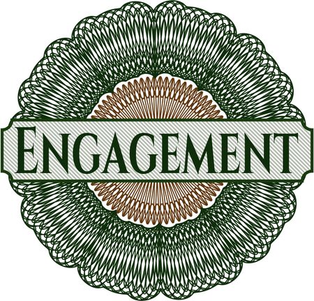 Engagement abstract rosette