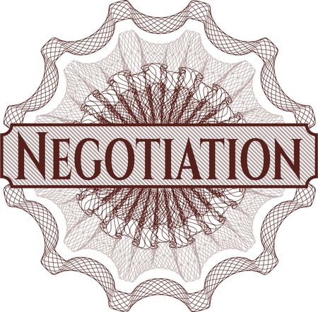Negotiation abstract rosette