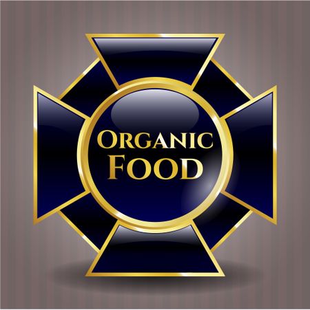 Organic Food shiny badge
