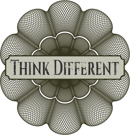 Think Different abstract linear rosette