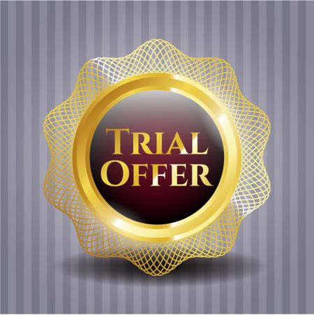 Trial Offer gold shiny emblem