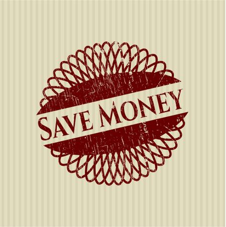 Save Money rubber stamp