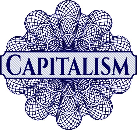 Capitalism abstract rosette