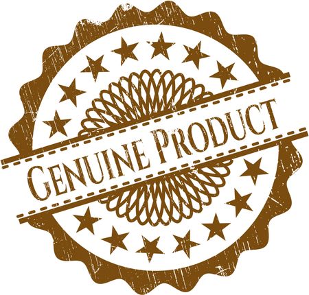 Genuine Product rubber grunge stamp