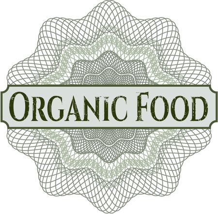 Organic Food abstract linear rosette