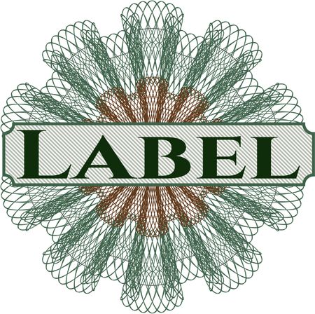Label rosette