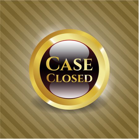 Case Closed gold emblem